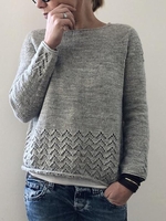 Gray Solid Simple Knitted Sweaters - Noracora