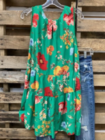 Green Cotton Casual Tanks & Camis - Noracora