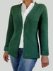 Green Long Sleeve Cardigans - Noracora