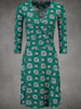 Green Long Sleeve Cotton Casual Dresses - Noracora