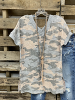 Green V Neck Cotton Casual T-Shirts - Noracora