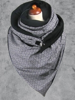 Grey Cotton-Blend Floral-Print Casual System