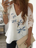 Half Sleeve Cotton Casual Tunic T-shirts