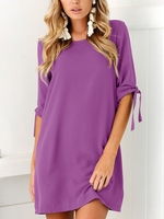 Half Sleeve Round Neck Dress