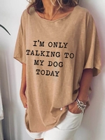 Half Sleeve Shift Knitted Casual T-Shirts - Noracora