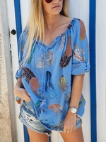 Holiday Long Sleeve Blouse