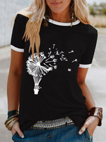 Holiday Shift Floral-Print T-Shirts - Noracora