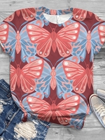 Holiday Short Sleeve Crew Neck T-Shirts - Noracora