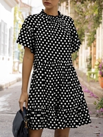 Holiday Short Sleeve Dresses - Noracora