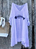 Linen V Neck Act