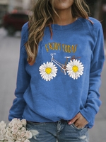 Long Sleeve Printed Causal Tops - Noracora