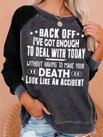 Long Sleeve Round Neck Sweatshirts &pullover - Noracora