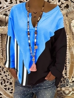 Long Sleeve Shift Outdoor Causal Tops - Noracora