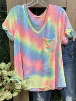 Multicolor Cotton Short Sleeve T-Shirts - Noracora