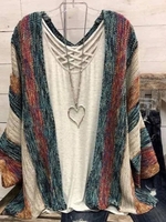 Multicolor Long Sleeve Patchwork Vintage Cardigans - Noracora