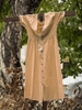 Naked Pink Casual V Neck Cotton Solid Casual Dresses