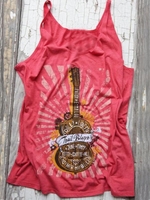 Noracora 1 Red Women Tops Cotton Round Neck Casual Beach Tops