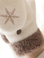 Noracora Beige Gloves Winter Polyester Sweet Gloves