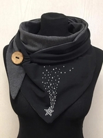 Noracora Black Casual Fall Polyester
