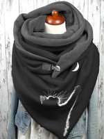 Noracora Black Winter Polyester Casual