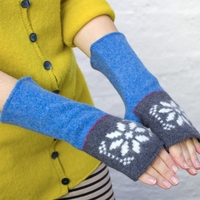 Noracora Blue Gloves Polyester Winter Gloves