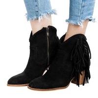 Noracora Boots Leopard Animal Print Closed Toe Boots