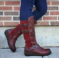 Noracora Boots Purple Closed Toe Casual Boots