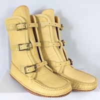 Noracora Boots Split Joint Closed Toe Yellow Boots