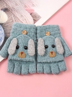 Noracora Coffee Gloves Vintage Winter Polyester Gloves