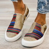 Noracora Flats/loafers Ethnic Split Joint Multicolor Flat Heel Closed Toe Flats/loafers