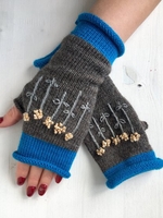 Noracora Floral Green Accessories Cotton-Blend Casual Winter Accessories
