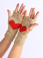 Noracora Light Gray Gloves Casual Polyester Spring Gloves