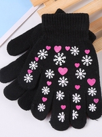 Noracora Lightblue Gloves Polyester Winter Sweet Gloves