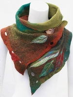 Noracora Ombre/tie-Dye Green Accessories Cotton-Blend Vintage Fall Accessories