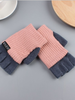 Noracora Pink Gloves Casual Polyester Winter Gloves