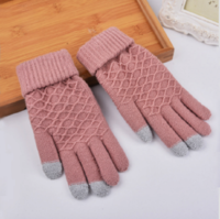 Noracora Pink Gloves Polyester Fall Sweet Gloves