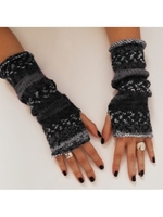 Noracora Pink Gloves Polyester Vintage Winter Gloves