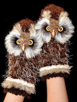 Noracora Plain Coffee Gloves Polyester Winter Casual Gloves