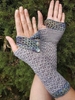 Noracora Plain Gray Gloves Polyester Winter Gloves