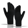 Noracora Plain Navy Blue Gloves Casual Polyester Fall Gloves