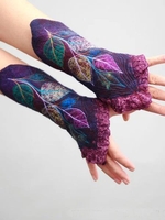 Noracora Purple Accessories Fall Cotton-Blend Vintage Accessories