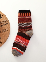 Noracora Red Brpwn Accessories All Season Boho Cotton-Blend Accessories