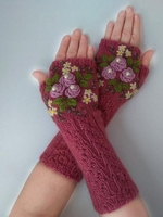 Noracora Red Gloves Casual Nylon Winter Gloves