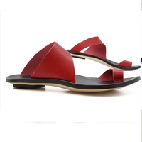 Noracora Sandals Open Toe Brown Flat Heel Casual Sandals