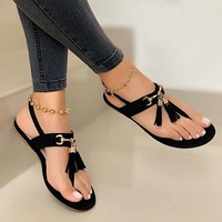 Noracora Sandals Round Toe Casual Flat Heel White Sandals