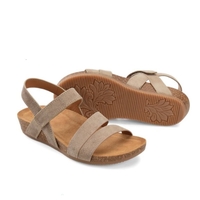 Noracora Sandals Round Toe Low Heel Wedges Blue Sandals