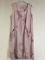 noracora Sundress 1 Floral Dresses Holiday Round Neck Pockets Casual Sleeveless Dresses