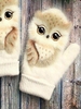 Noracora White Gloves Casual Polyester Fall Gloves