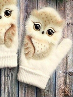 Noracora White Gloves Casual Polyester Fall Gloves