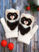 Noracora White Gloves Fall Polyester Casual Gloves